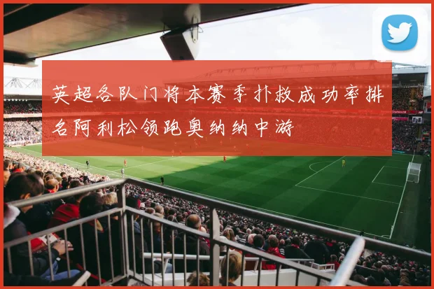 英超各队门将本赛季扑救成功率排名阿利松领跑奥纳纳中游